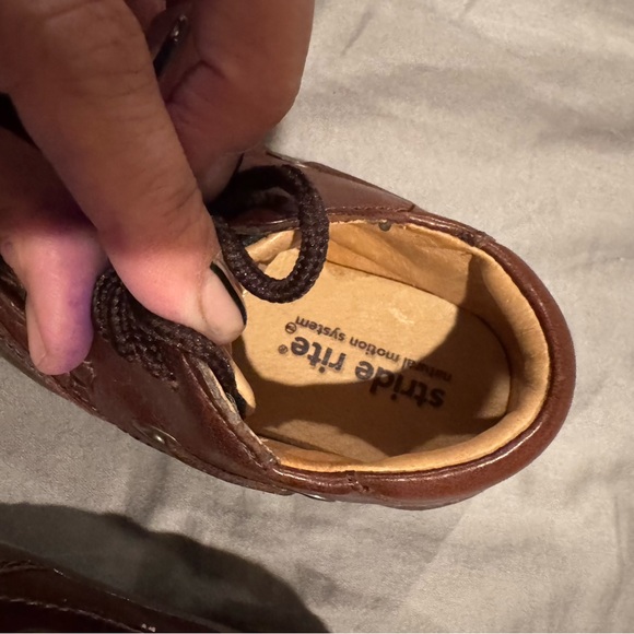 Stride Rite Dark Brown Kids Moccasins - Picture 5 of 6
